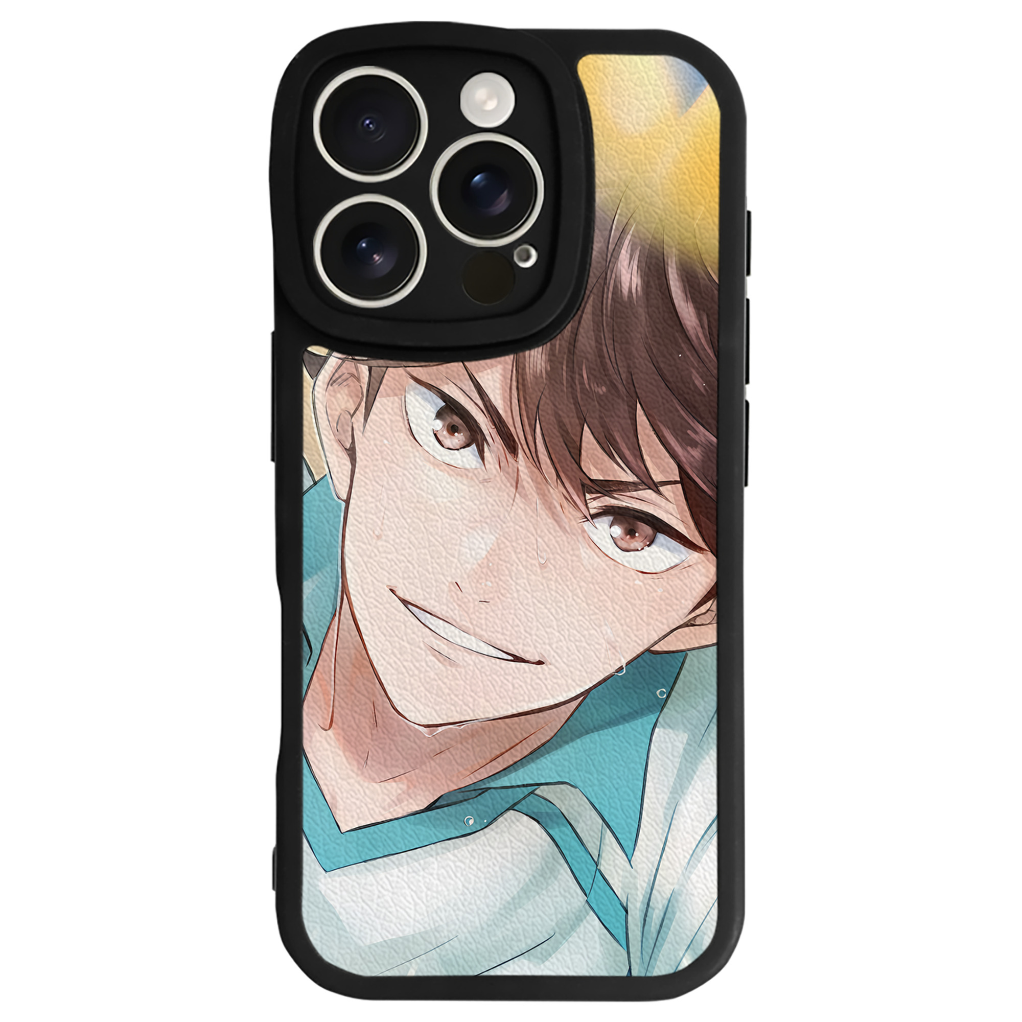 （画像用） ハイキュー!! Haikyu!! 【iPhone 16シリーズ対応】シリコンスマホケース（レザー調） 材質：シリコン